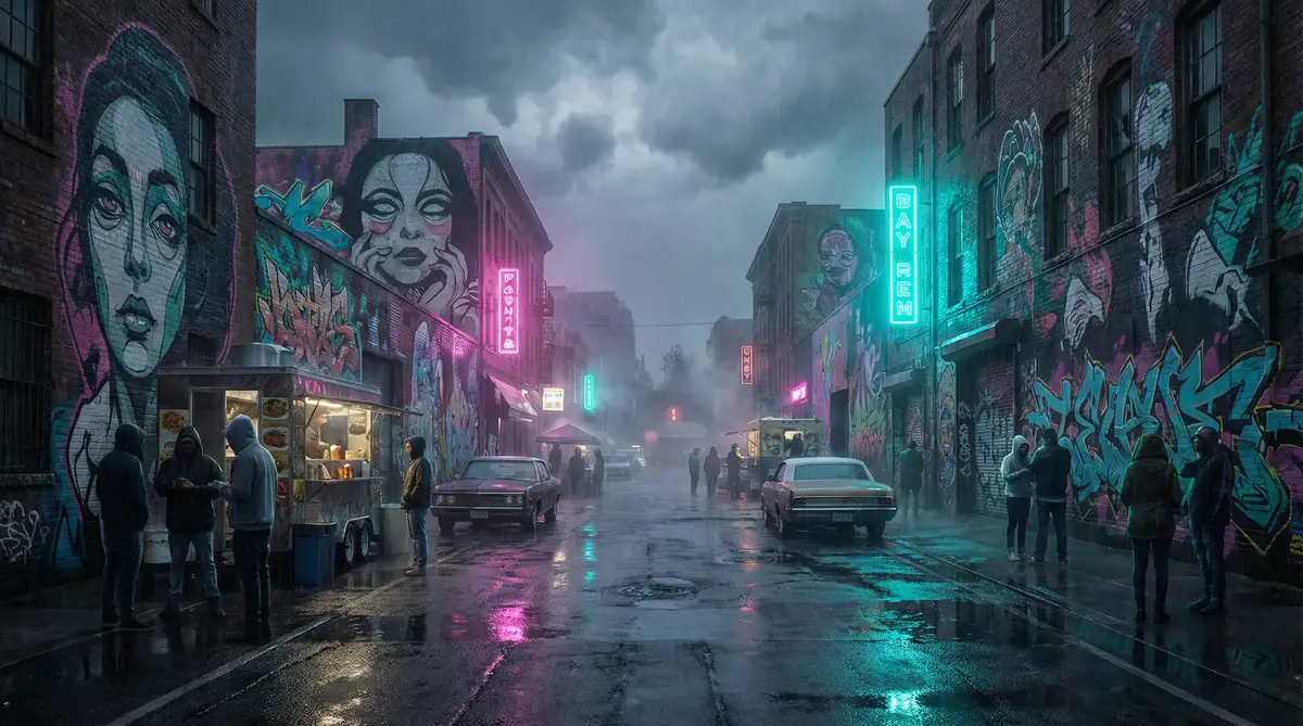 sao8888 - 雨夜壁画街